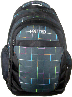 

United Bags Checks Beaker 35 L Medium Laptop Backpack(Black)