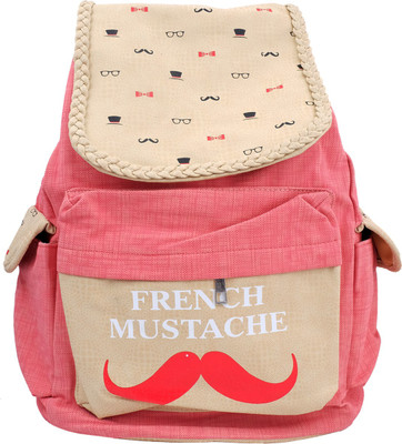 

Super Drool French Mustache Orange 12 L Backpack(Orange)