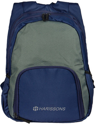 

Harissons Basic 21 L Free Size Backpack(Blue, Grey)