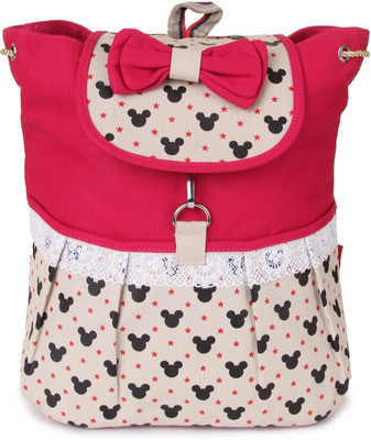 

Kleio Bow and Lace Backpack 1 L Backpack(Pink)