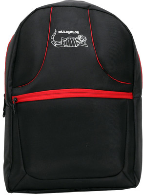 

Elligator Bag Medium Laptop Backpack(Red, Black), Red-002