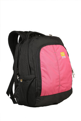 

FB Fashion SB-102 23 L Backpack(Pink, Black), Pink and black