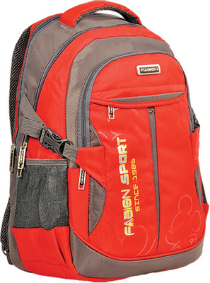 

Fabion Grey n Red 36 L Large Backpack(Red)