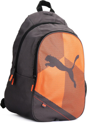 

Puma Backpack(Grey), Dark shadow-vibrant orange