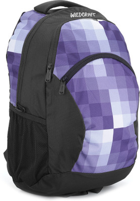 

Wildcraft Ace Pixel Laptop Backpack(Black, Purple)