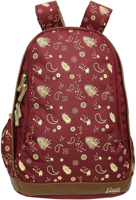 

Gear Triumph Backpack(Summer Print)Maroon Beige 26 L Backpack(Maroon)
