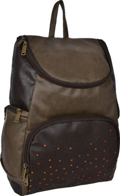 

Baggit Flash Moly Military Large Backpack(Brown), Green