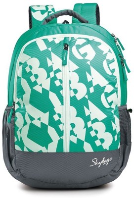 

Skybags Pogo 04 Green 22 L Backpack(White, Green), Multicolor