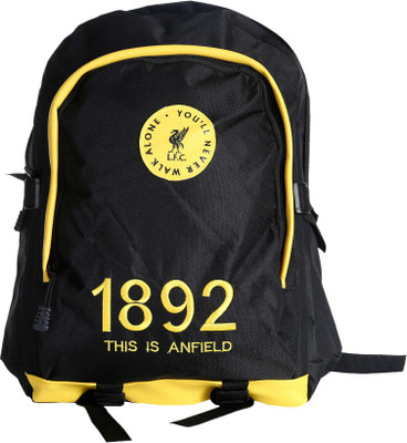 

Liverpool FC Invader Black & Yellow Polyester 18 L Backpack(Black, Yellow)