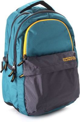 

American Tourister Zookie Laptop Backpack(Grey, Blue), Trq/gry