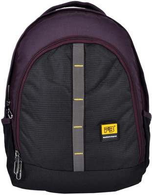 

FB Fashion SB274FB 19 L Small Backpack(Black, Purple)