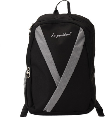 

President Y 24 L Laptop Backpack(Grey, Black), Black;grey
