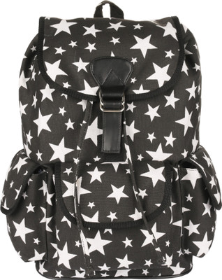 

Crafts My Dream Women's bags star print 9 L Backpack(Black)
