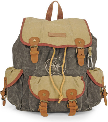 

The House of Tara Wanderer 27 L Backpack(Black), Black;beige
