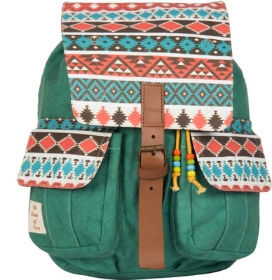

The House of Tara Printed Canvas 042 20 L Medium Backpack(Multicolor)