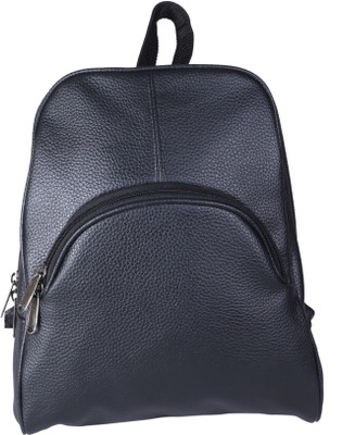 

Bags R Us Leatherette Black 9 L Backpack(Black)