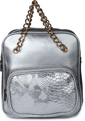 

Kleio Designer Fancy Backpack and Sling Bag 2.5 L Backpack(Silver)