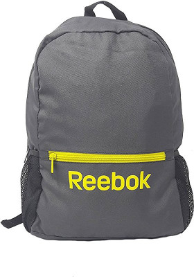 

REEBOK Ess School 25 L Backpack(Grey), Coal/vital green