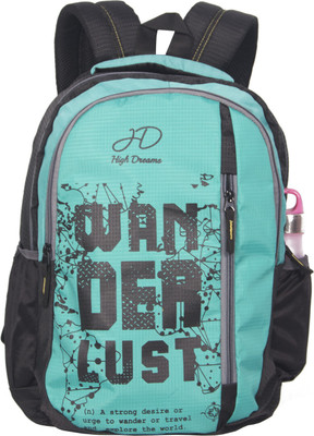 

High Dreams LBP001 25 L Laptop Backpack(Multicolor), Black;cyan