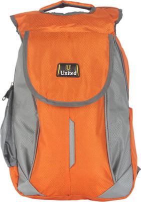 

U United Hunch City Carrier 14 L Backpack(Orange, Grey), Orange and grey