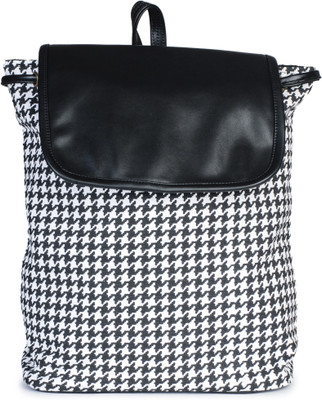 

Lychee Bags Martina 1.5 L Standard Backpack(Black, White)