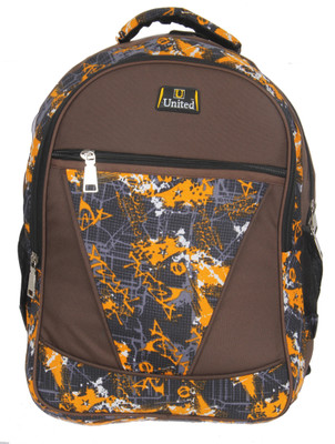 

United Bags FlashLight 35 L Medium Laptop Backpack(Yellow, Brown), Brown;yellow