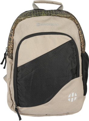 

Harissons Waves 27 L Free Size Backpack(Beige, Black), Lt beige & black