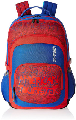 

American Tourister Hoola 27 L Backpack(Red, Blue), Red;yellow