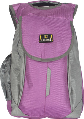 

U United Hunch City Carrier 17 L Backpack(Purple, Grey), Purple and grey
