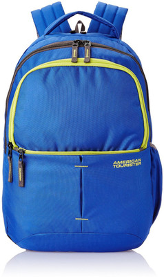 

American Tourister Aller Backpack(Beige), Blue and lime