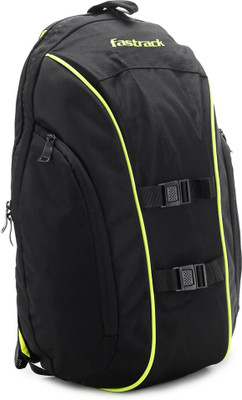 

Fastrack Backpack(Black), Black and green