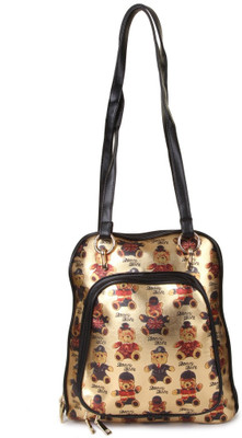 

Kleio College Teddy Casual Backpack / Sling Backpack(Gold, 5 L)