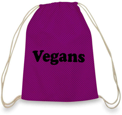 

ColorPlus Vegans Drawsting Bag001 3 L Regular Backpack(Purple, Black)