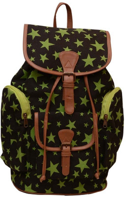 72% OFF on Moac BP024 Medium Backpack(Black, Green) 72% OFF on Moac BP024 Medium Backpack(Black, Green)