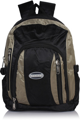 

Suntop A56 16 L Backpack(Multicolor), Black & silver