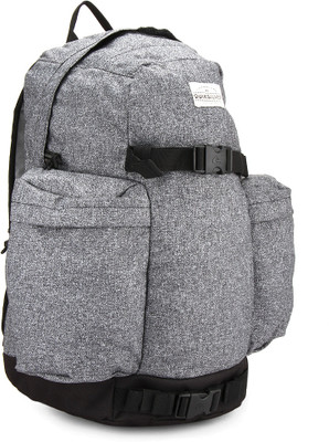 

Quiksilver Zeplin Laptop Backpack(Grey, Black), Black heather