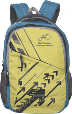 

High Dreams LBP009 25 L Laptop Backpack(Multicolor), Sky blue;yello