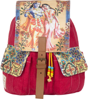 

The House of Tara Printed Canvas 041 20 L Medium Backpack(Multicolor)