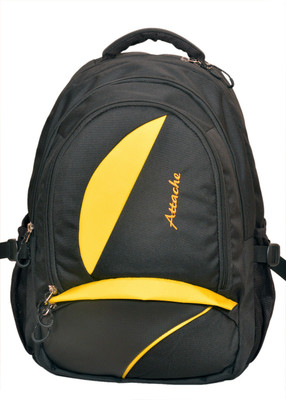 

Attache Polyester School Bag/Laptop Bag (Yellow & Black) 20 L Backpack(Black)