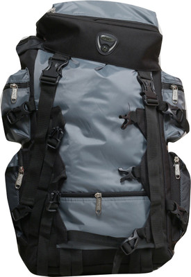 

Donex Caza Rucksack Bag 41 L Large Backpack(Grey, Black), Black;grey