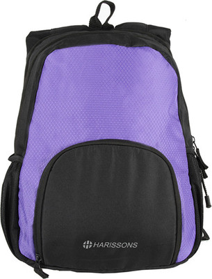 

Harissons Basic 21 L Free Size Backpack(Purple, Black), Black;purple