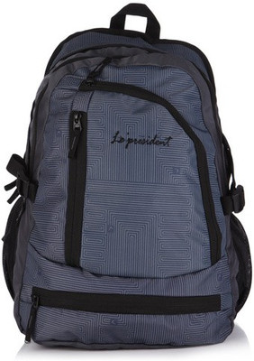 

President Learner 40 L Medium Backpack(Grey, Black)