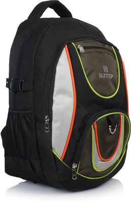 

Suntop Gear 9 29 L Daypack Backpack(Black, Green), Black;olive green