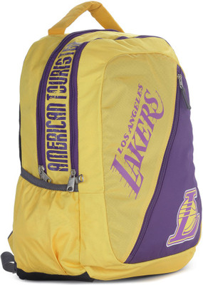 

American Tourister Hooper Nba La Lakers Backpack(Yellow, Purple)