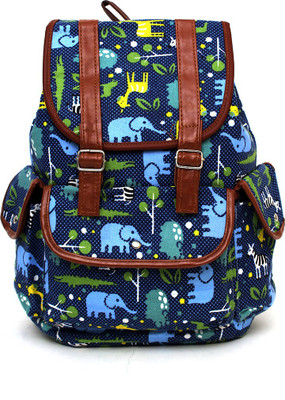 

Pochette Animal Print Unisex 10 L Backpack(Blue)
