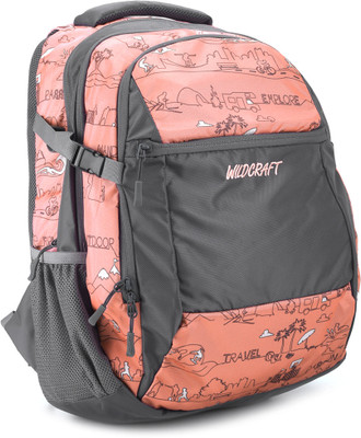 

Wildcraft Surf LD Backpack(Pink, Grey), Peach
