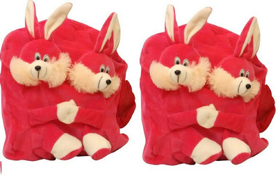

Pandora Kids School Bag - 2 Pack of Pink Double Face Rabit 5 L Backpack(Pink)