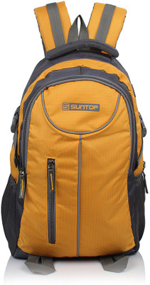 

Suntop Neo 7 26 L Medium Backpack(Grey, Yellow), Grey and yellow checks