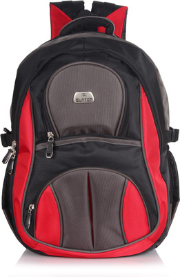 

Suntop Jumbo 40 L Laptop Backpack(Black, Red)