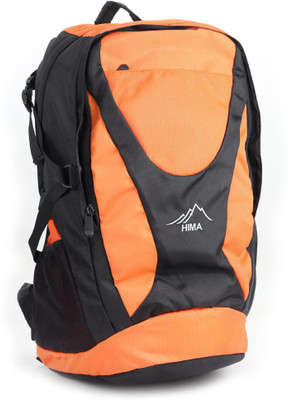 

HIMA Backpack(Black, Orange), Black and orange